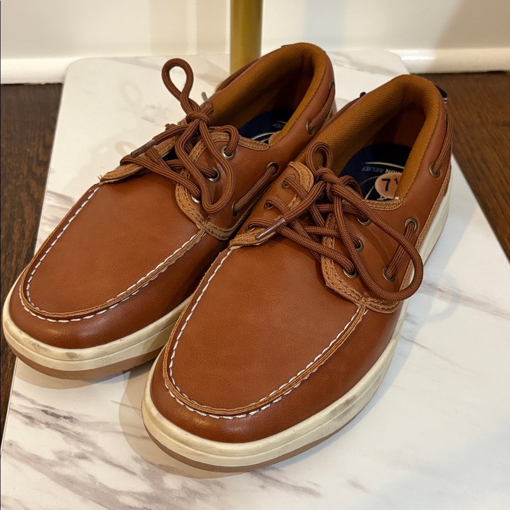 Men’s Nautica Brown Leather Sneakers